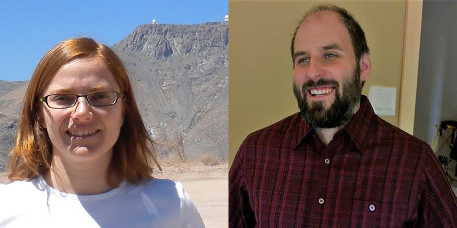 On the left: Ana Matkovic, Teaching Professor of Astronomy and Astrophysics. On the right: Russ deForest, Assistant Teaching Professor of Mathematics